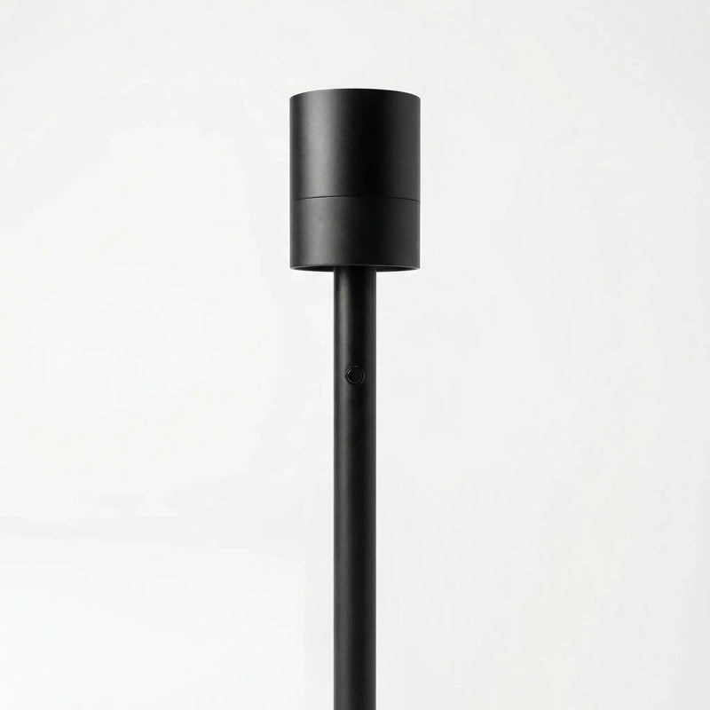 Floor lamp E27 socket - Matt black aluminum, 140 cm height — Ansicht 3