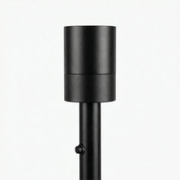 Floor lamp E27 socket - Matt black aluminum, 140 cm height — Ansicht 2