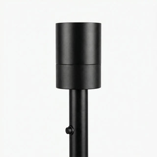 Standleuchtenfuß mit E27-Leuchtenfassung. Matt-schwarzes Design, schlicht und elegant Gofurnit