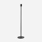 Floor lamp E27 socket - Matt black aluminum, 140 cm height