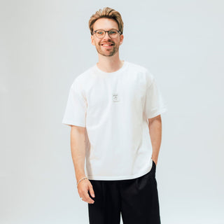 "don't be racist" - unisex oversized T-Shirt - white