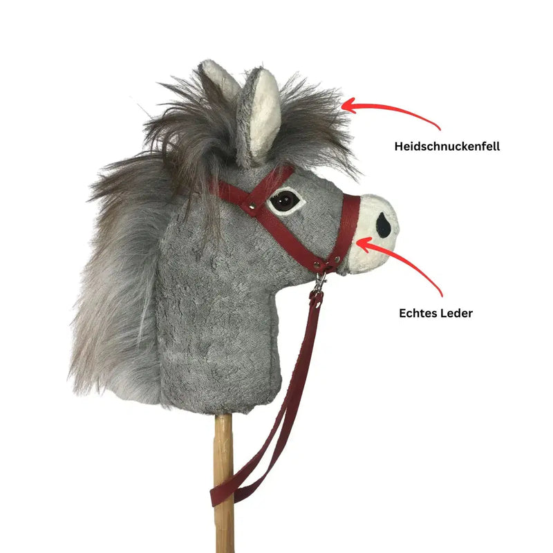 Organic Stick Donkey Jule & Mini-Jule – Handmade Organic Cotton Real Leather — Ansicht 1