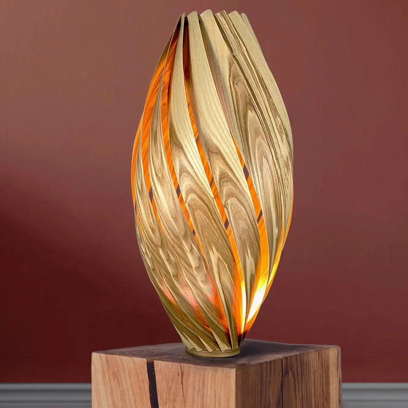Ardere floor lamp – 70 cm high | Made of olive ash | Warm light &amp; natural design — Gofurnit