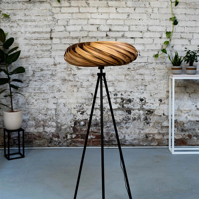 Veneria Floor Lamp Amboyna Wood 60cm Handcrafted Warm Light — Ansicht 2