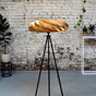 Veneria Floor Lamp Amber Tree Wood 70cm Handmade