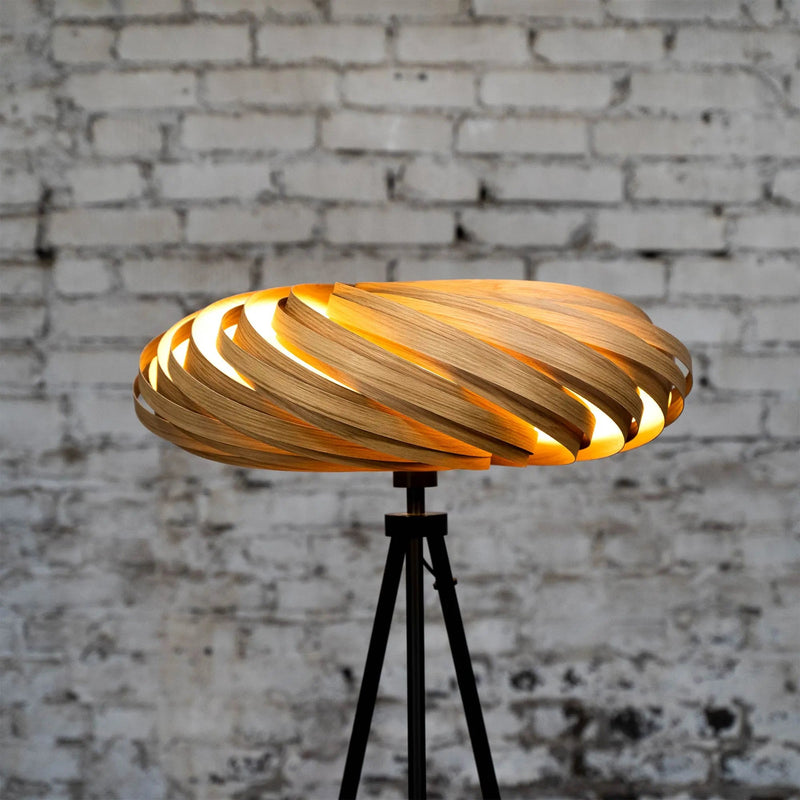Veneria Floor Lamp Oak Wood 60cm Handmade Warm Light — Ansicht 4