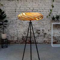 Veneria Floor Lamp Oak Wood 70cm Handmade Warm Light — Ansicht 1
