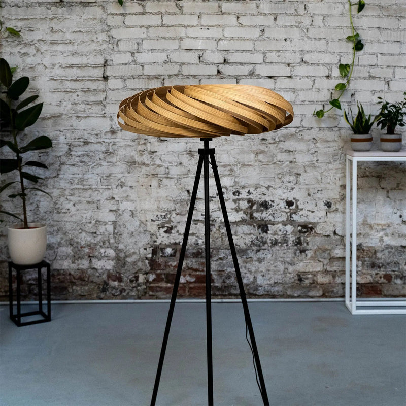Veneria Floor Lamp Oak Wood 70cm Handmade Warm Light — Ansicht 2