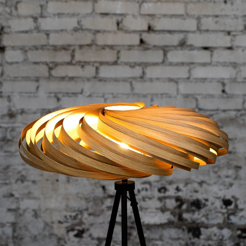 Veneria Floor Lamp Oak Wood 70cm Handmade Warm Light — Ansicht 3
