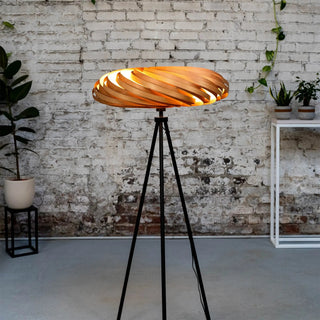 Stehleuchte 'Veneria' aus Kirschbaumholz 70 cm Gofurnit