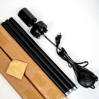 Stehleuchte 'Veneria' aus Kirschbaumholz 70 cm Gofurnit