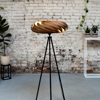 Veneria Floor Lamp Walnut 60 cm Handmade Warm Light — Ansicht 1