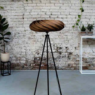 Stehleuchte 'Veneria' aus Nussbaum 60 cm Gofurnit