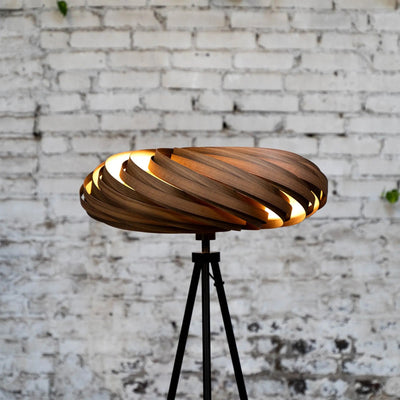 Veneria Floor Lamp Walnut 60 cm Handmade Warm Light