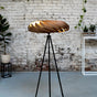 Veneria Floor Lamp Walnut Wood Handmade 50–70 cm