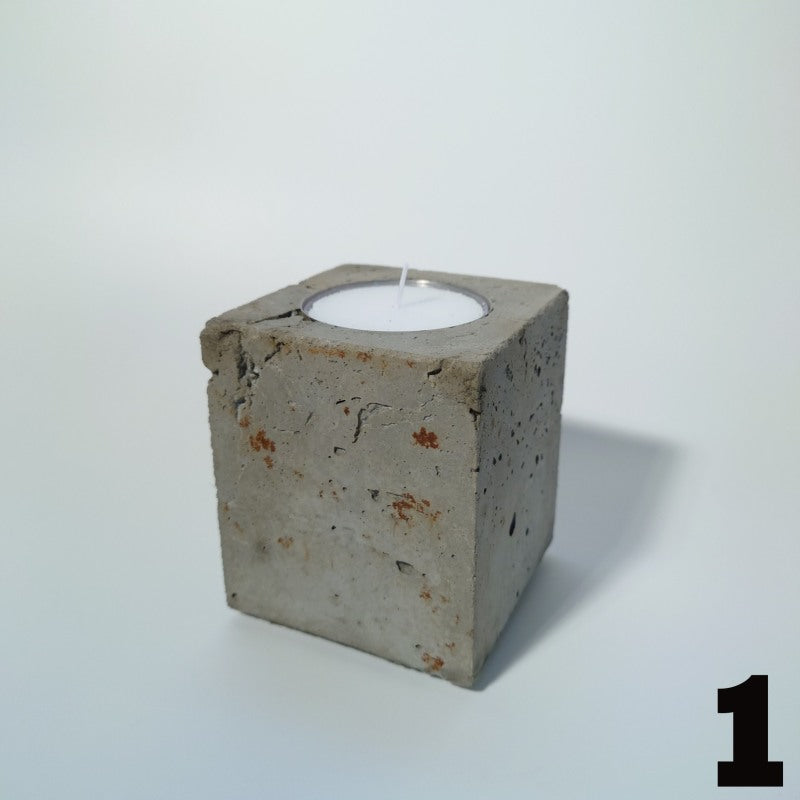 Beton Teelichthalter Steypu – Beton & Edelstahl, handwerklich gefertigt — Handworkz
