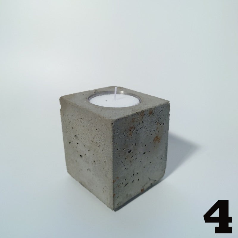 Beton Teelichthalter Steypu – Beton & Edelstahl, handwerklich gefertigt — Ansicht 6
