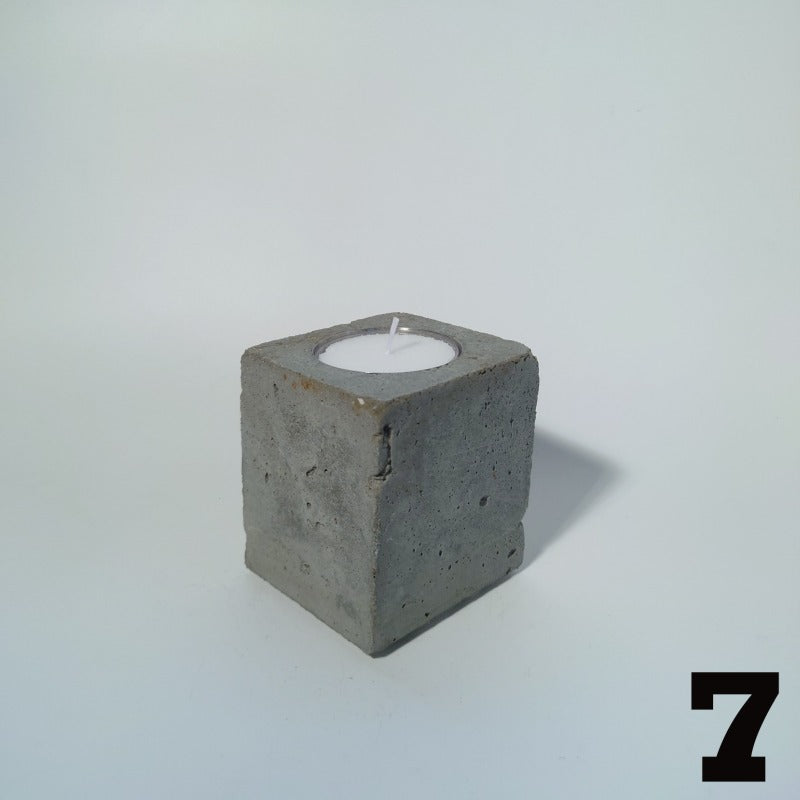 Beton Teelichthalter Steypu – Beton & Edelstahl, handwerklich gefertigt — Ansicht 8