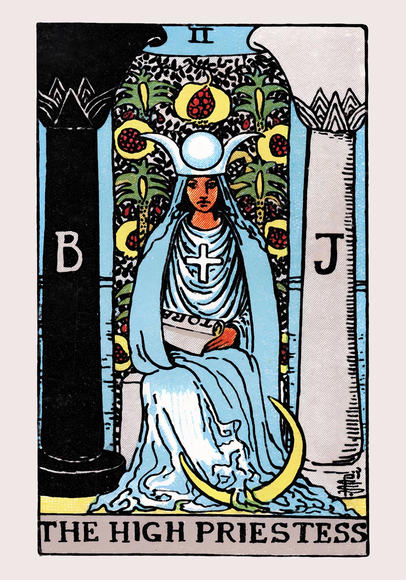 The High Priestess Tarot Art Poster – Fine Art Kunstdruck mystische Arcana-Illustration — Ansicht 4