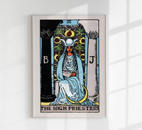 The High Priestess Tarot Art Poster – Fine Art Kunstdruck mystische Arcana-Illustration — Ansicht 1