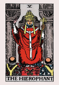 The Hierophant Tarot Art Poster – Kunstdruck von Patroa Studio — Ansicht 4