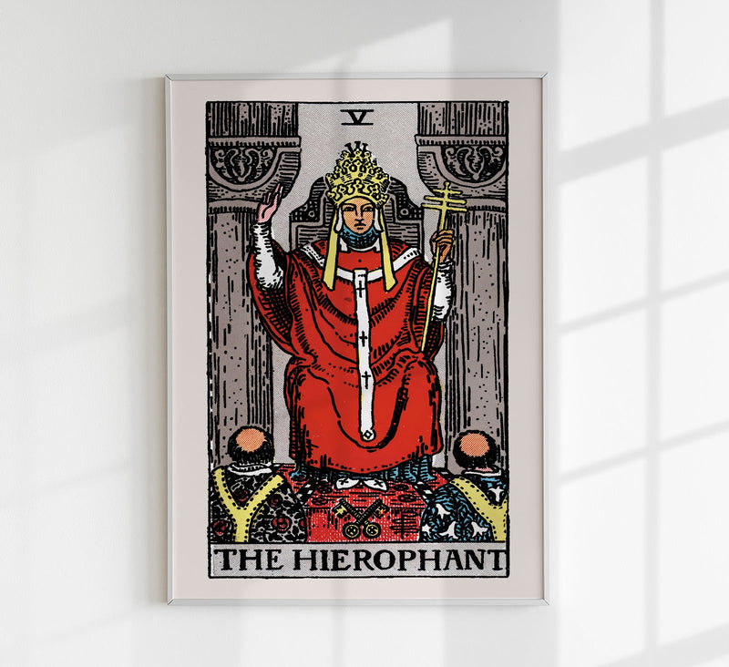 The Hierophant Tarot Art Poster – Kunstdruck von Patroa Studio — Patroa Studio