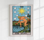 The Star Tarot Art Poster – Handgedruckt Berlin