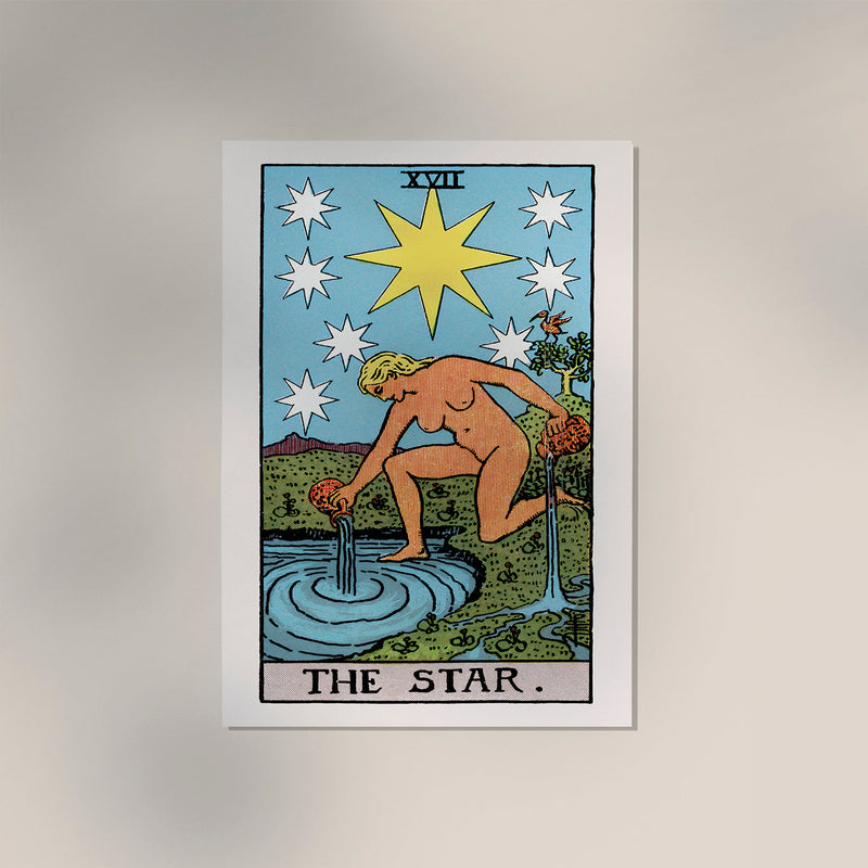 The Star Tarot Art Poster – Handgedruckt Berlin — Ansicht 3