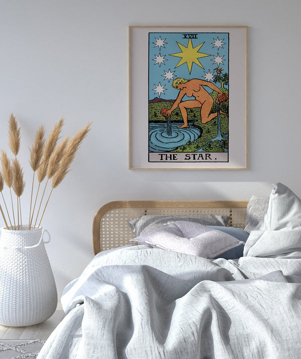 The Star Tarot Art Poster – Handgedruckt Berlin