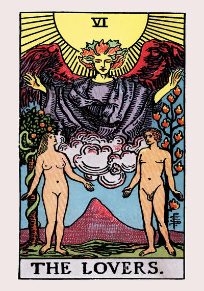 The Lovers Tarot Art Poster – Kunstdruck handgefertigt Berlin