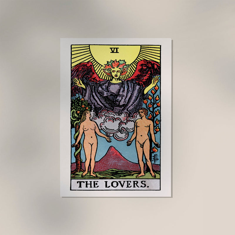 The Lovers Tarot Art Poster – Kunstdruck handgefertigt Berlin — Ansicht 3