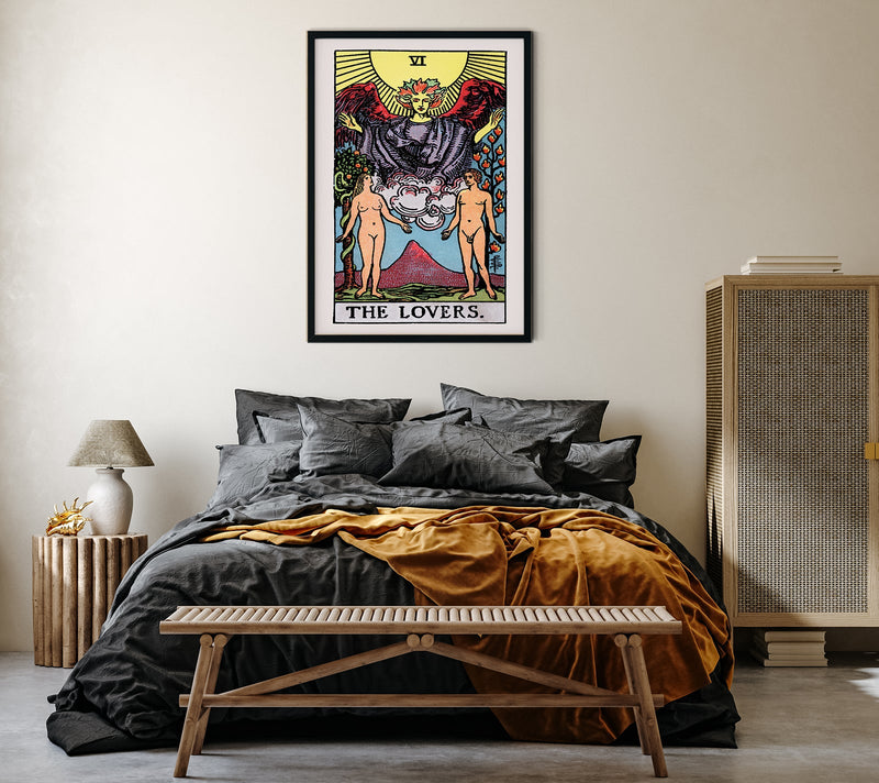 The Lovers Tarot Art Poster – Kunstdruck handgefertigt Berlin — Ansicht 2