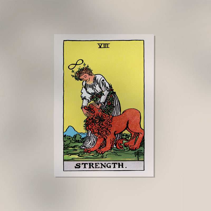 Strength Tarot Art Poster – Handgedruckt Berlin — Ansicht 3