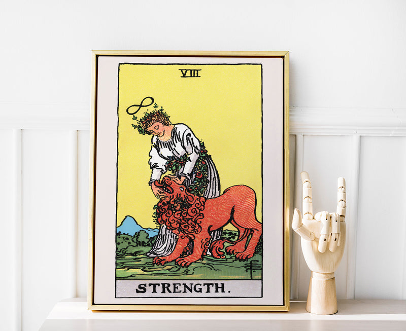 Strength Tarot Art Poster – Handgedruckt Berlin — Ansicht 2