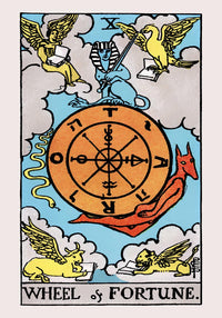 Wheel of Fortune Tarot Art Poster – Mystisches Kunstwerk — Ansicht 4