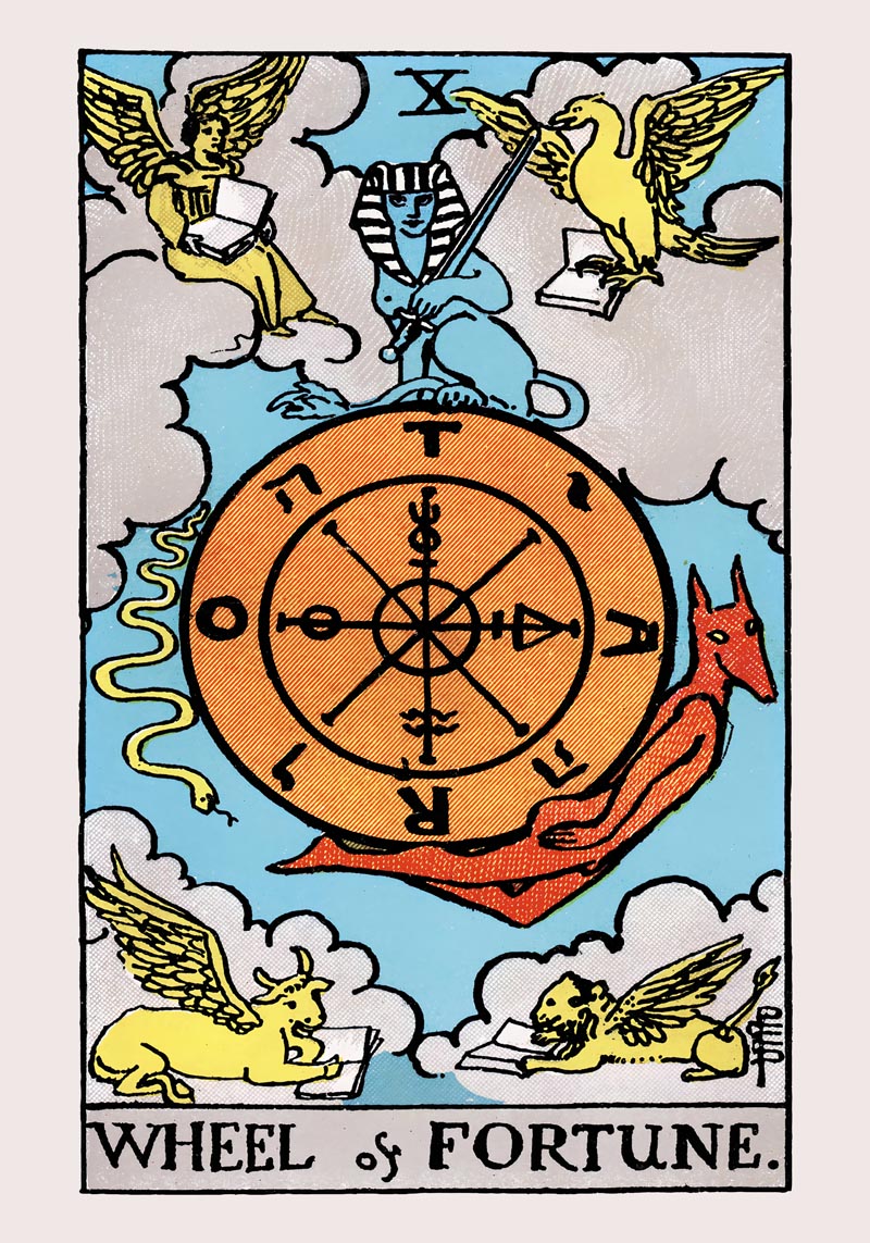 Wheel of Fortune Tarot Art Poster – Mystisches Kunstwerk — Ansicht 4
