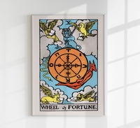 Wheel of Fortune Tarot Art Poster – Mystisches Kunstwerk — Ansicht 1