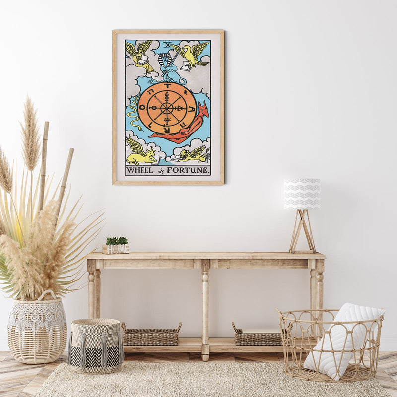Wheel of Fortune Tarot Art Poster – Mystisches Kunstwerk — Ansicht 2