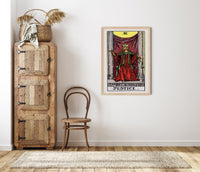 Justice Tarot Art Poster – Handgedruckt Berlin — Ansicht 2