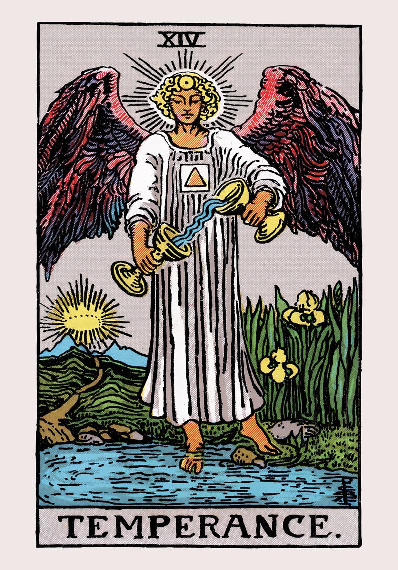 Temparance Tarot Art Poster – Handgedruckt Berlin — Ansicht 4