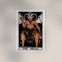 The Devil Tarot Art Poster – Handgedruckt Berlin — Ansicht 3
