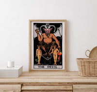 The Devil Tarot Art Poster – Handgedruckt Berlin — Ansicht 2