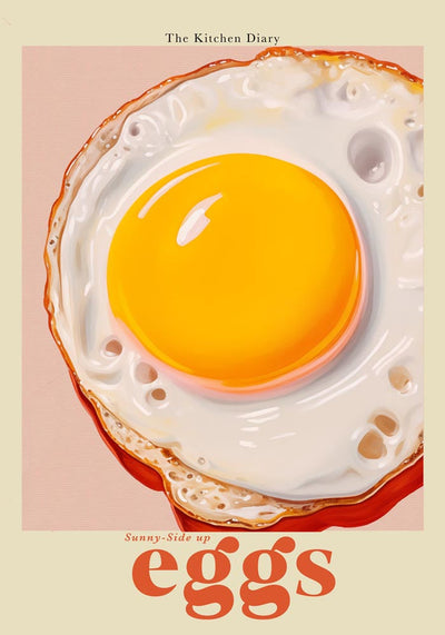 The Kitchen Diary: Sunny-Side Up Eggs – Art Print Fine Art Paper