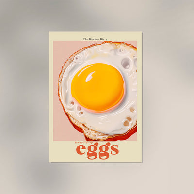 The Kitchen Diary: Sunny-Side Up Eggs – Art Print Fine Art Paper