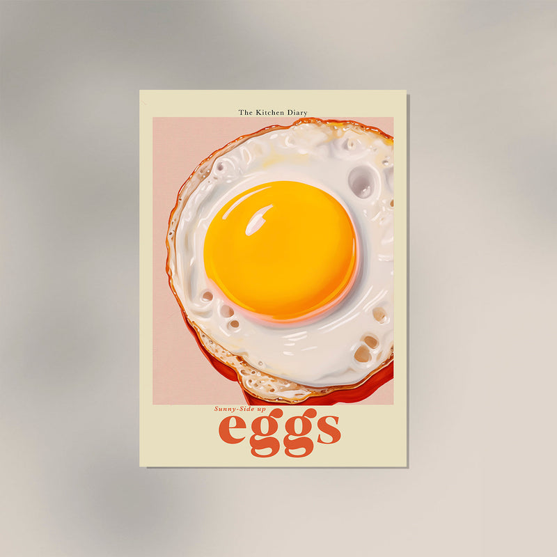 The Kitchen Diary: Sunny-Side Up Eggs – Art Print Fine Art Paper — Ansicht 3