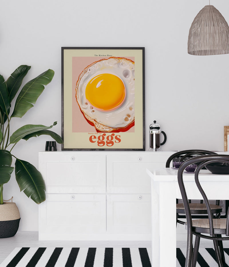The Kitchen Diary: Sunny-Side Up Eggs – Art Print Fine Art Paper — Ansicht 2