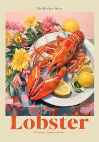 The Kitchen Diary: Lobster & Garlic Lemon Butter – Fine Art Poster — Ansicht 4