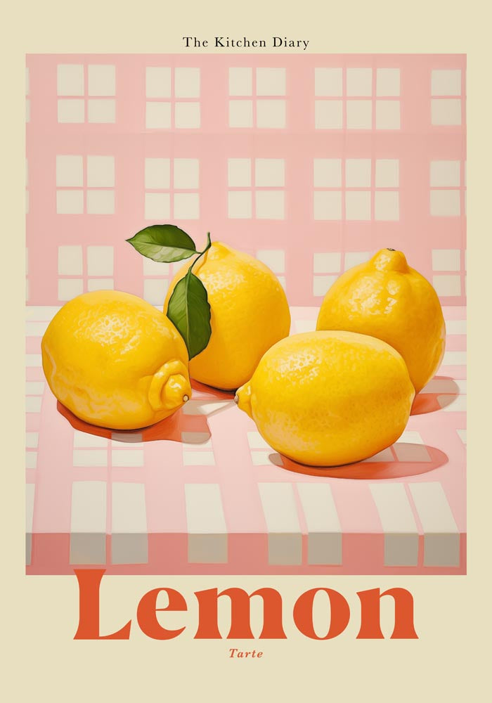 The Kitchen Diary: Lemon Tarte Fine Art Poster – UV-beständig, handgefertigt — Ansicht 4