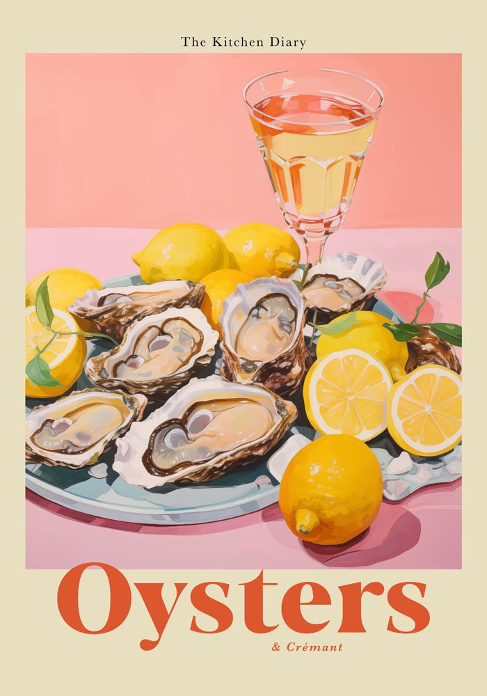 The Kitchen Diary: Oyster & Crémant – Fine Art Kunstdruck UV-beständig — Ansicht 4