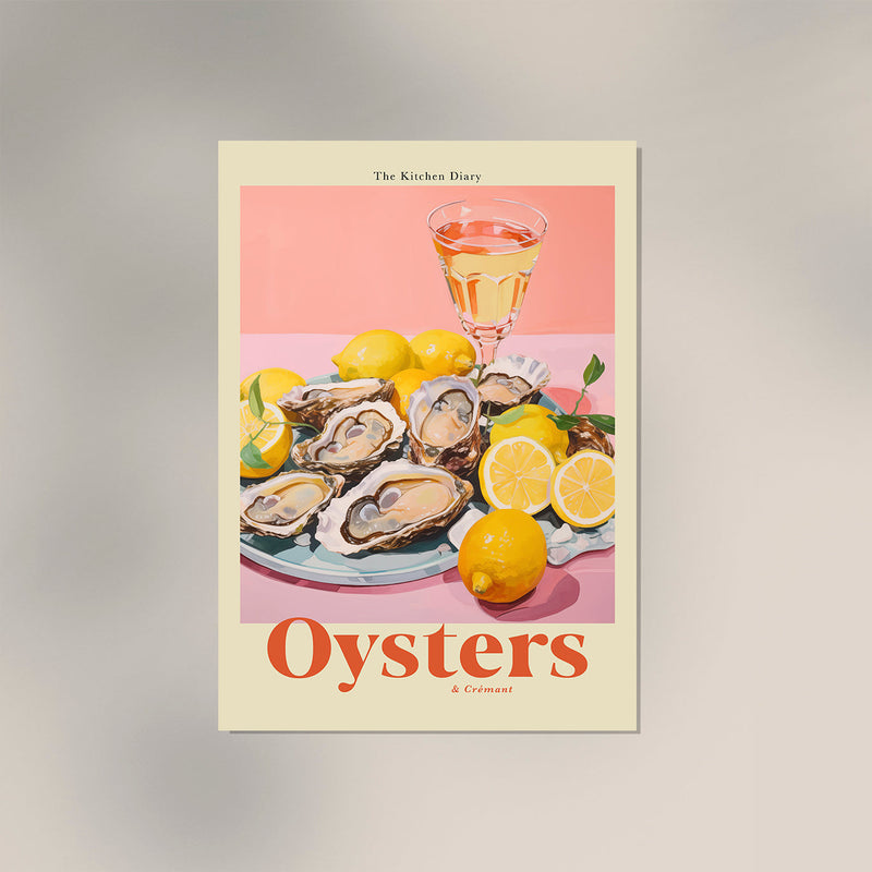 The Kitchen Diary: Oyster & Crémant – Fine Art Kunstdruck UV-beständig — Ansicht 3